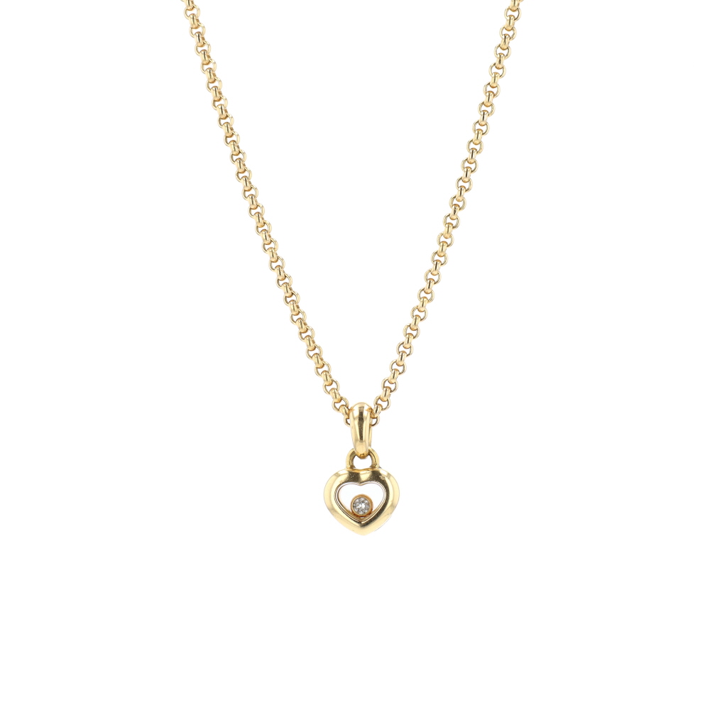 Collier Happy Diamonds Icons Chopard en or jaune et diamant