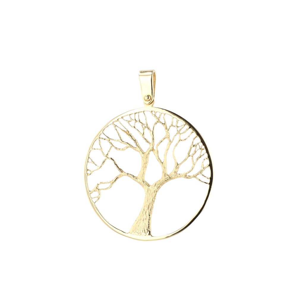 Pendentif arbre de vie en or jaune