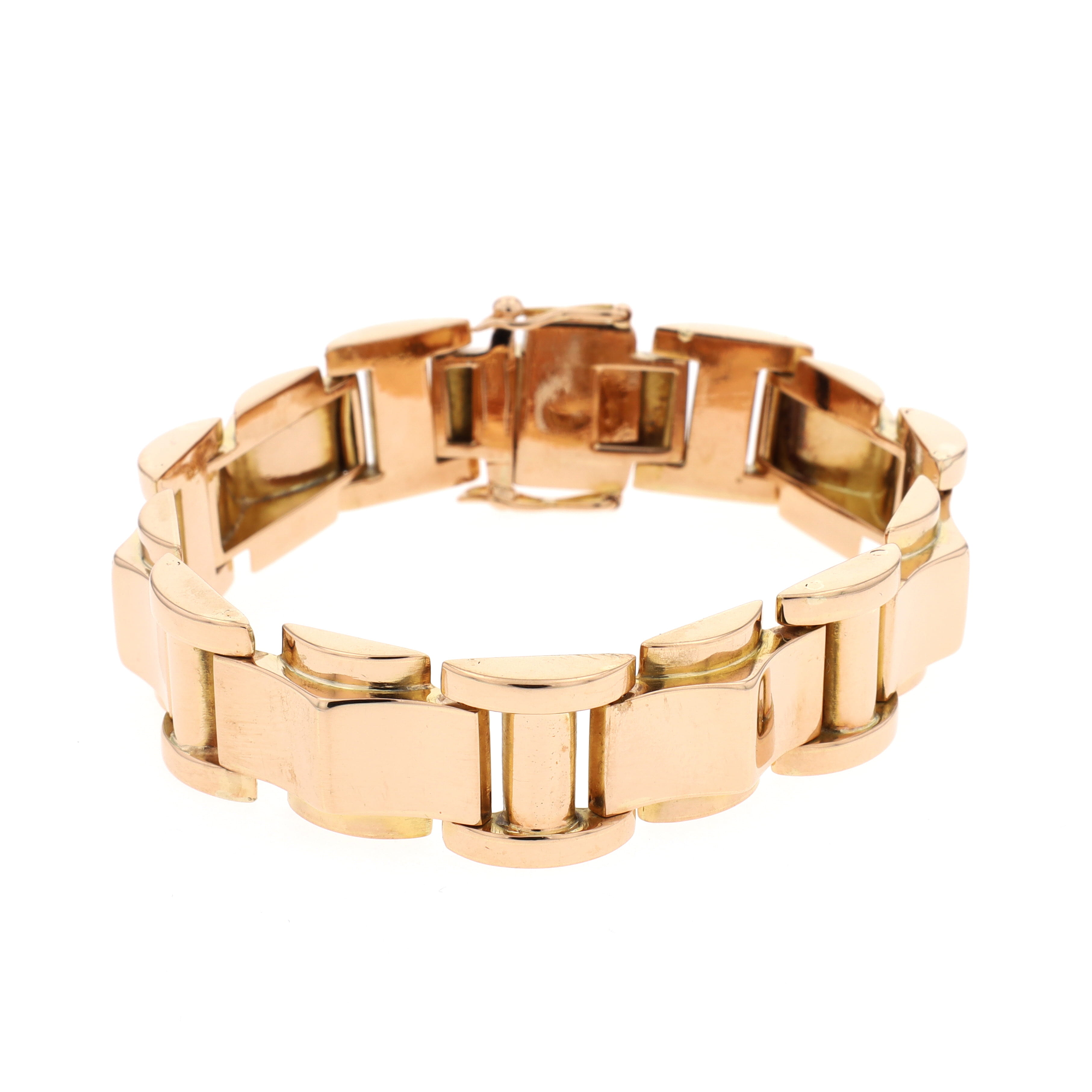 Bracelet tank en or rose
