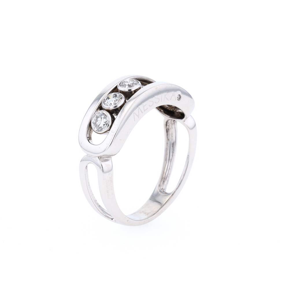 Bague Move Messika en or blanc et diamants