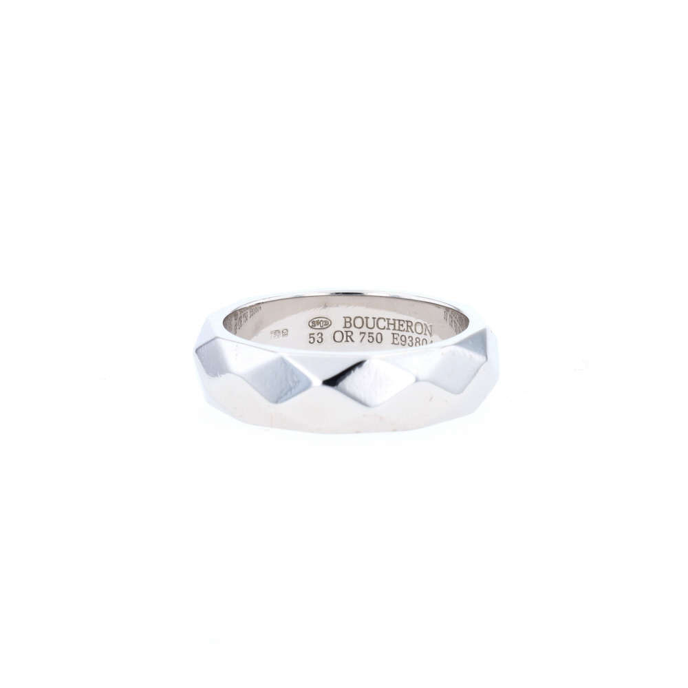 Alliance Facette Boucheron en or blanc