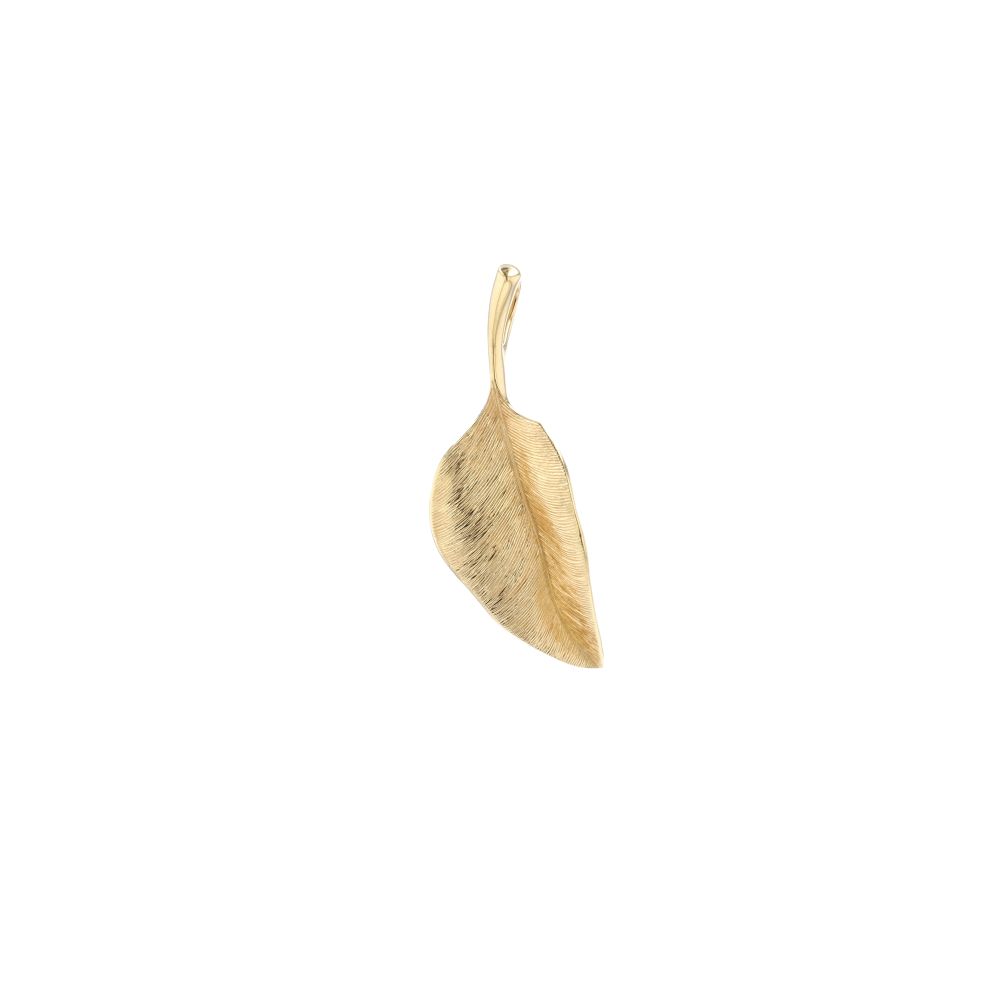Pendentif feuille Ole Lynggaard en or jaune