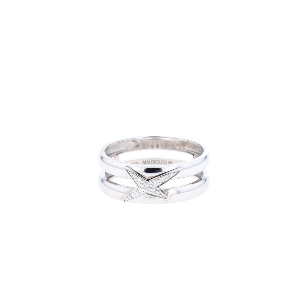 Bague Etoilement Divine Mauboussin en or blanc et diamants