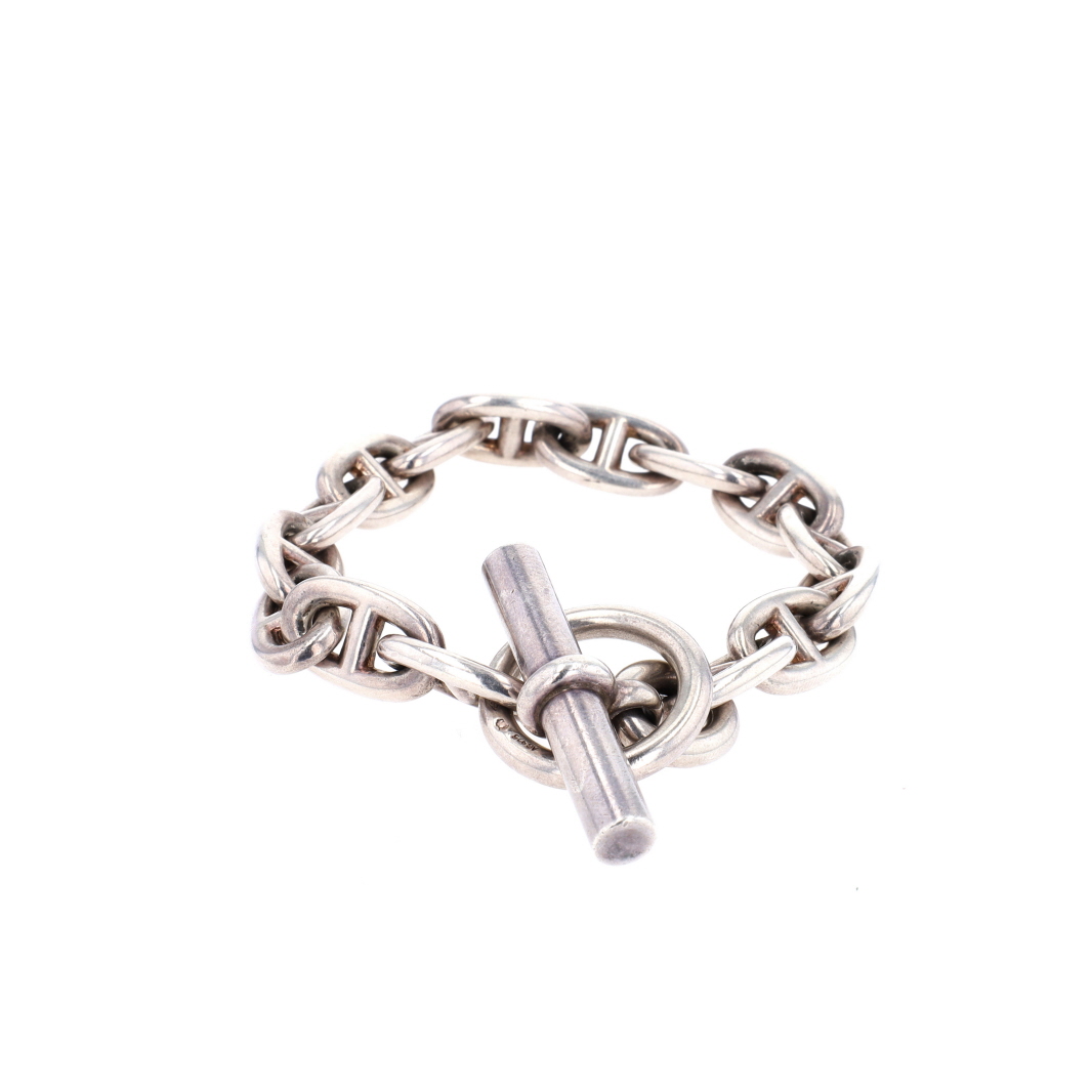 Bracelet Chaîne d\'Ancre Hermès en argent