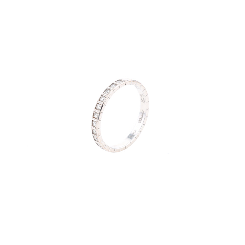 Bague Ice Cube Chopard en or blanc et diamants