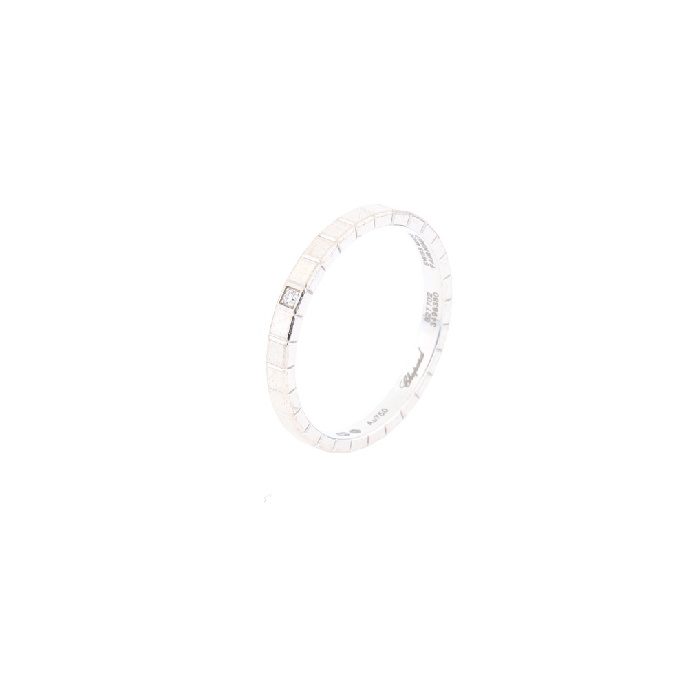 Bague Ice Cube Chopard en or blanc et diamant