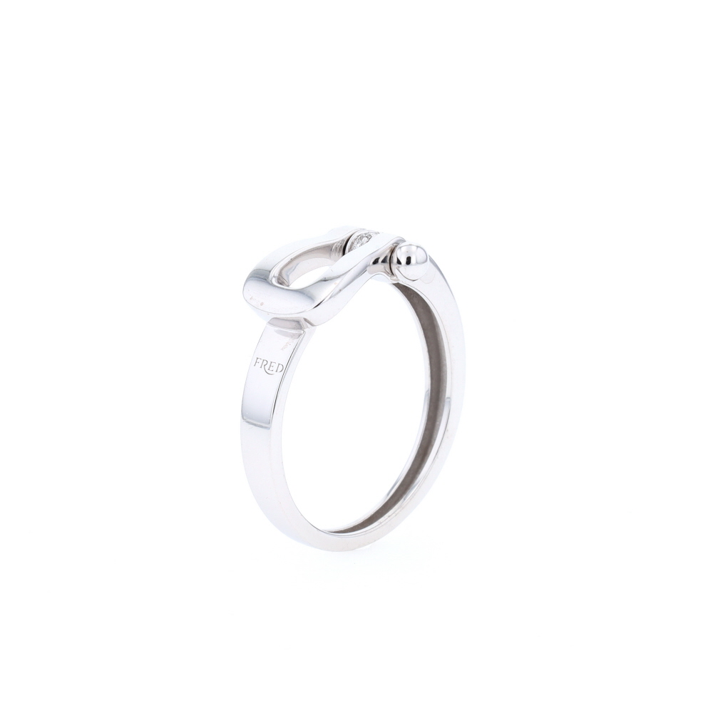 Bague Force 10 Fred en or blanc et diamants