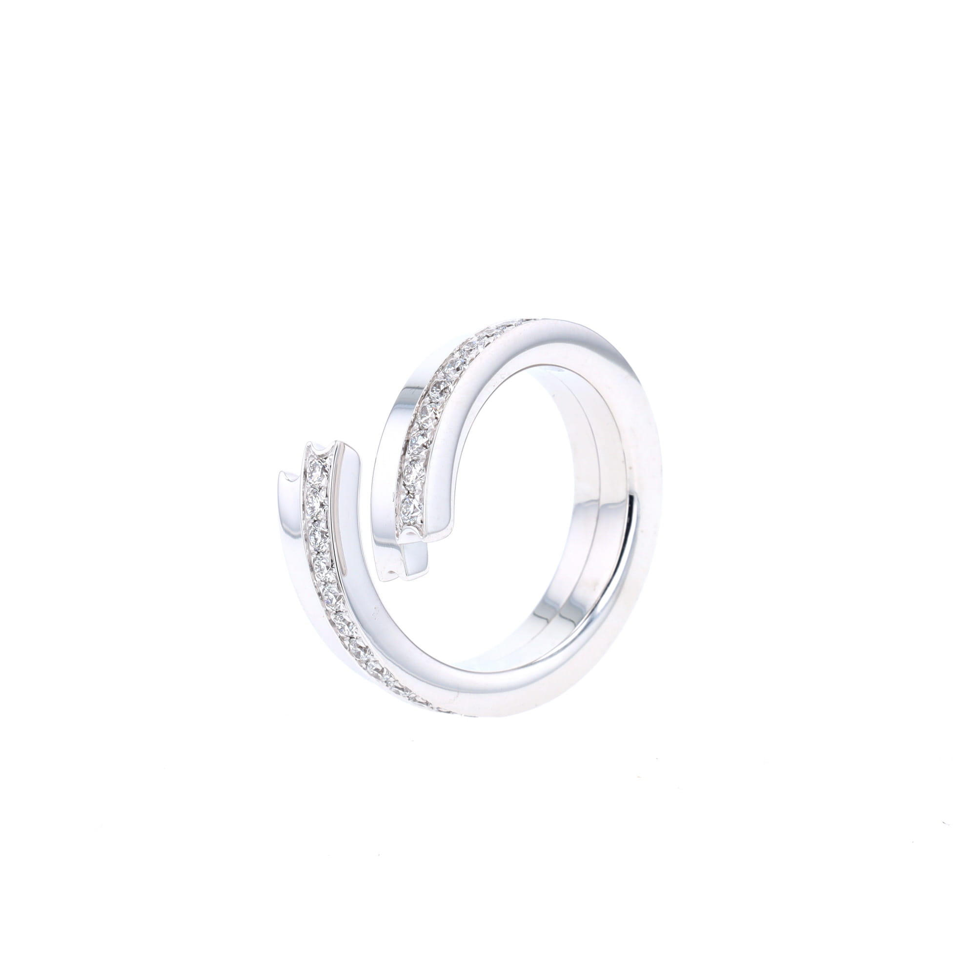 Bague Le Grand Frisson Chaumet en or blanc et diamants