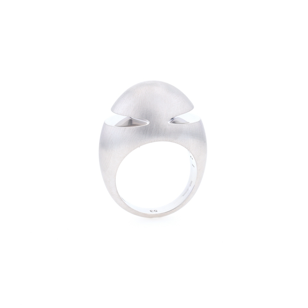 Bague Cabochon Bulgari en or blanc