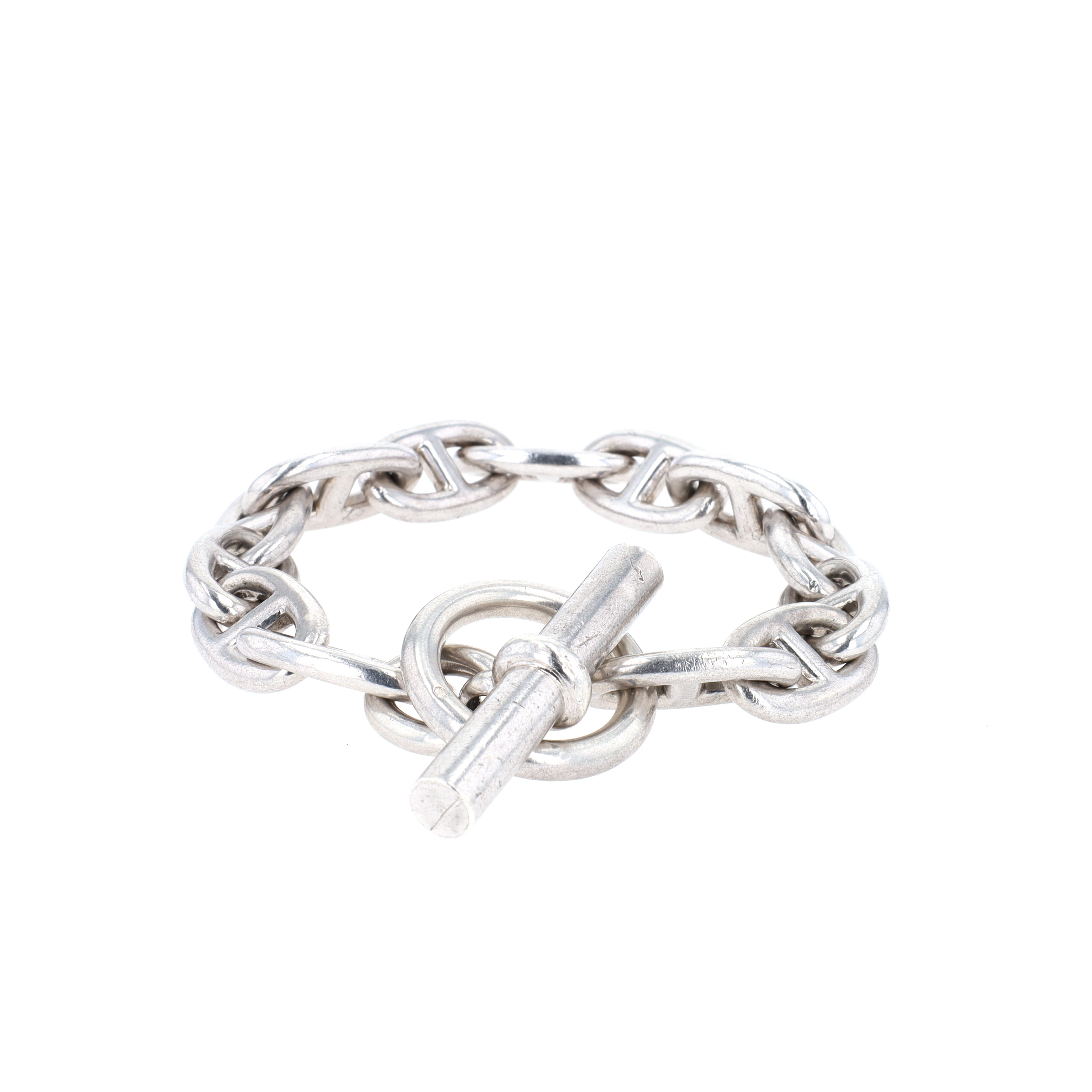 Bracelet Chaîne d\'Ancre Hermès en argent