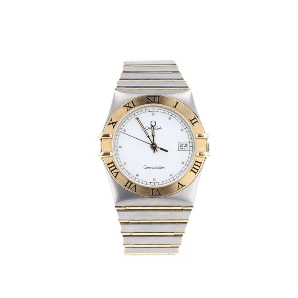 Montre Constellation Oméga en or et acier
